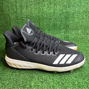 NEW - adidas Men’s Size 12.5 Icon 4 Baseball Cleats Lace Up Black White‎ CG5157